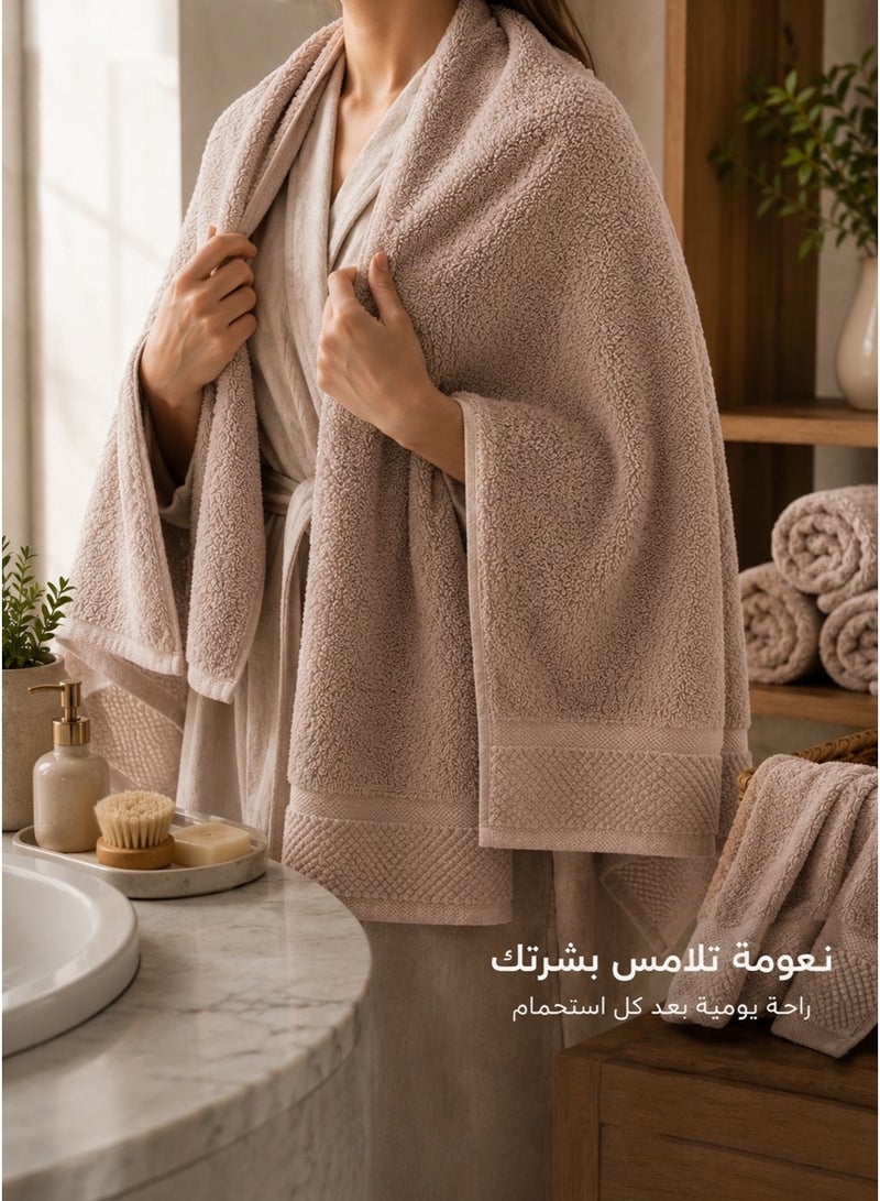 Red Rose 100% Pure Cotton Bath Towel | 550 GSM | 90 × 180 cm | Ultra Soft & Highly Absorbent - Image 5