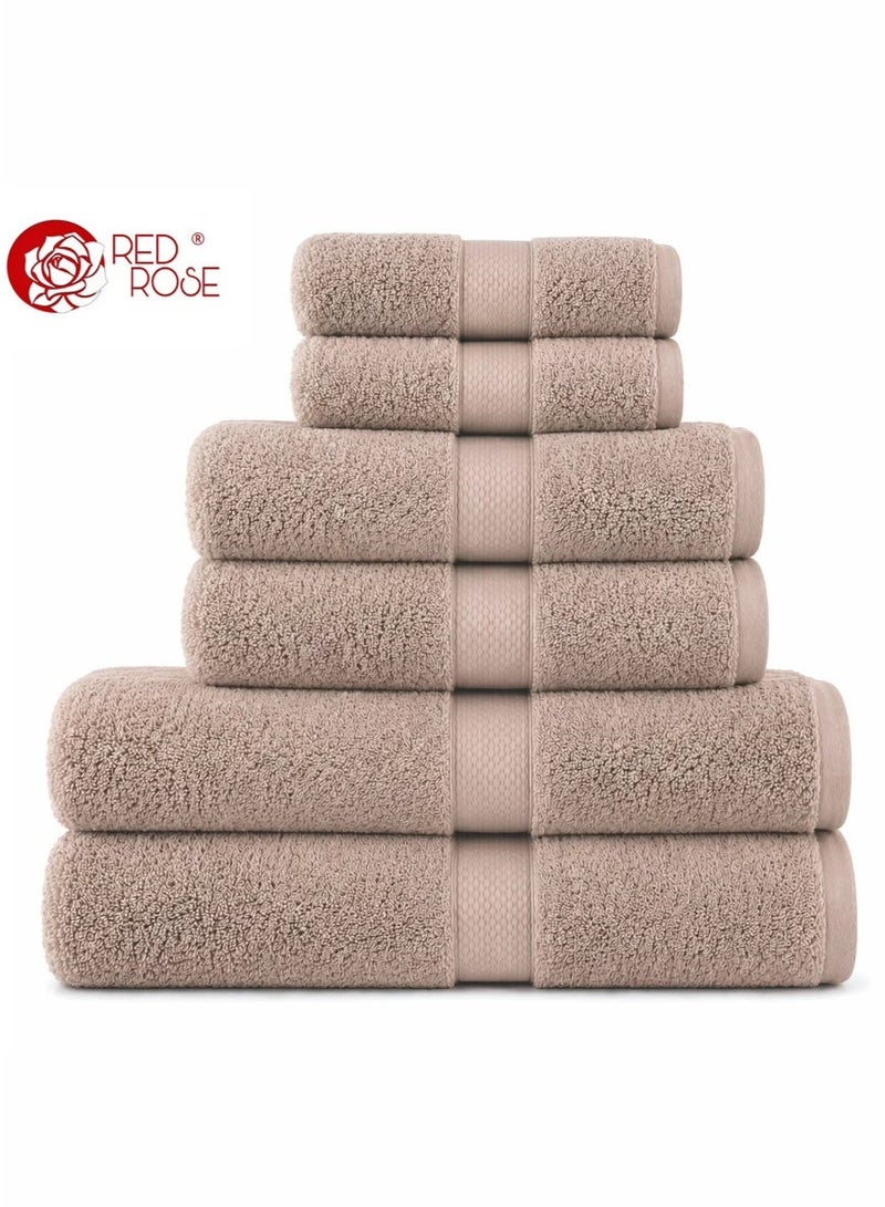 Red Rose 100% Pure Cotton Bath Towel | 550 GSM | 90 × 180 cm | Ultra Soft & Highly Absorbent - Image 2