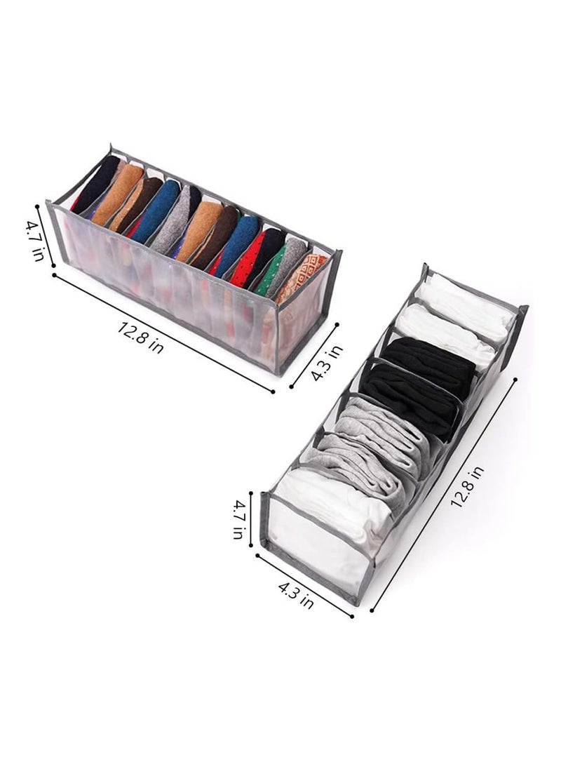 NFI essentials NFI essentials Foldable Organiser for Bra Underwear Socks Set of 2 Dresser Drawer Storage Organizer for Undergarments Folding Closet Storage of Lingerie  - Image 4