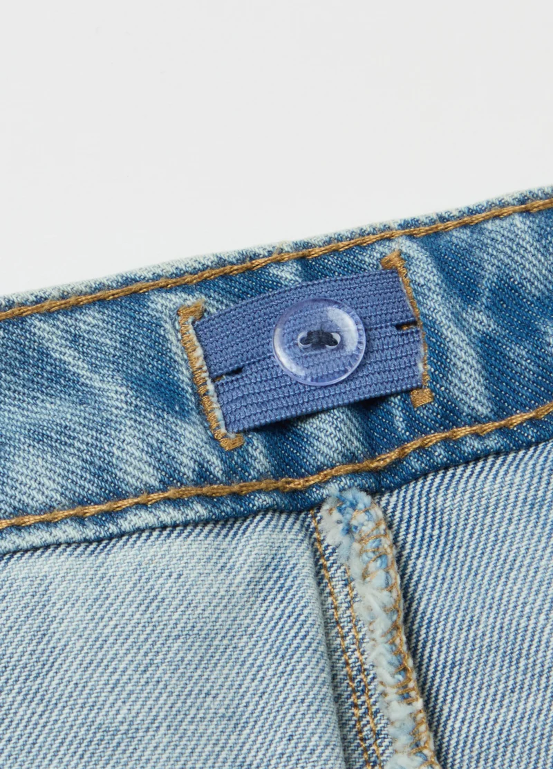 Ovs Cargo skort in denim with darts