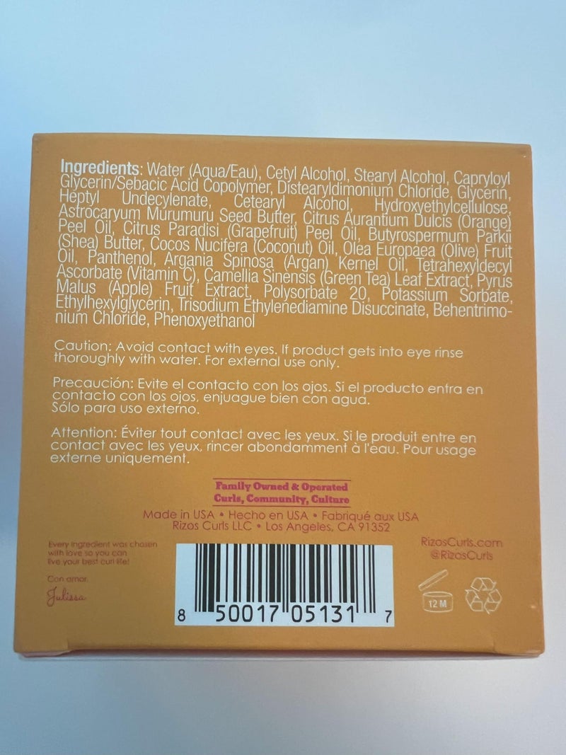 Rizos Curls قناع إصلاح الشعر بفيتامين C من ريزوس كيرلز، يرطب بعمق ويعزز الترطيب، ينعّم ويقلل التجاعيد مع إضافة اللمعان، للشعر الجاف التالف، معزّز بزبدة الشيا، لجميع أنواع الشعر 1a - 4c، 10 أونصات - Image 5