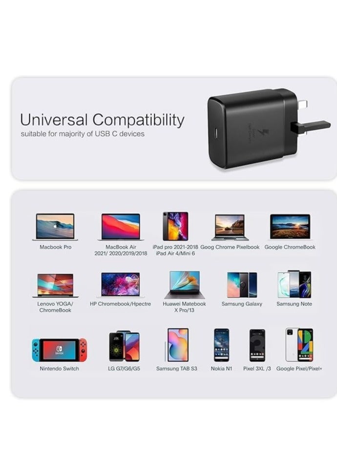 MUNTAQI 45W Super Fast Charger for Samsung,Gcstnn USB C Plug for Galaxy S24 Ultra/S24+/S24/S23 Ultra/S23/S22/S21/S20/A54/A25/A15 5G/A15 - Image 5