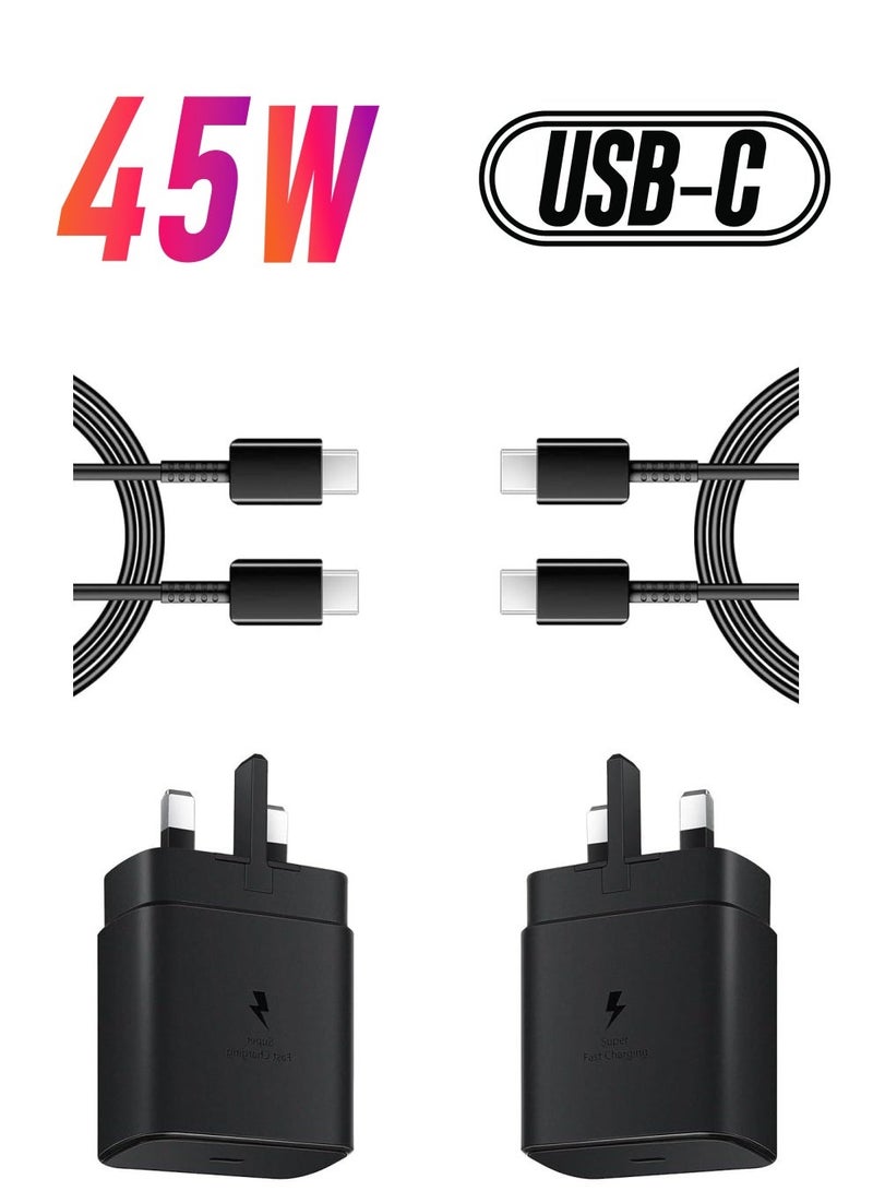 MUNTAQI 45W Super Fast Charger for Samsung,Gcstnn USB C Plug for Galaxy S24 Ultra/S24+/S24/S23 Ultra/S23/S22/S21/S20/A54/A25/A15 5G/A15 - Image 1