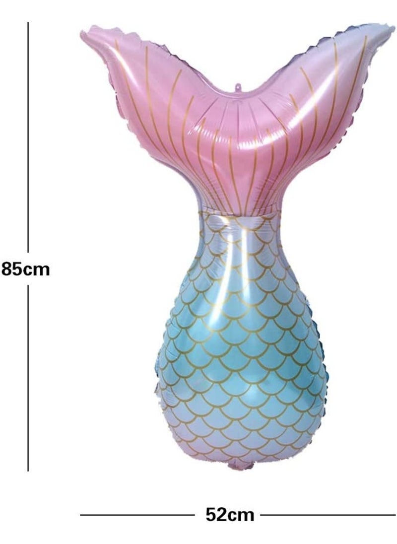 Bkmc - Age Rainbow Mermaid Balloons Birthday Party Supplies Birthday Party Decorations - Image 1