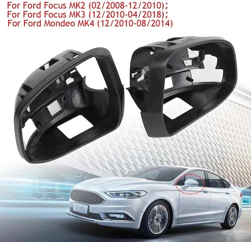 Vuzmode Side Wing Mirror Trim Frame Holder for Ford - Image 3