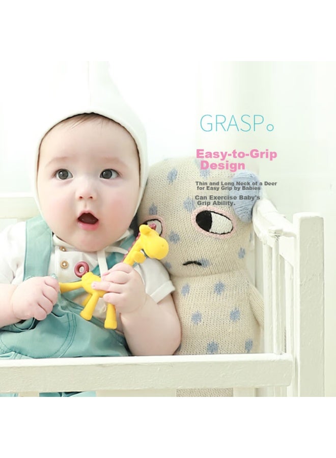 Ange Anjierange Teething Stick, Baby Anti-thumb ing, Six Months Old Infant Teething Toy Version Giraffe Teether - Image 3