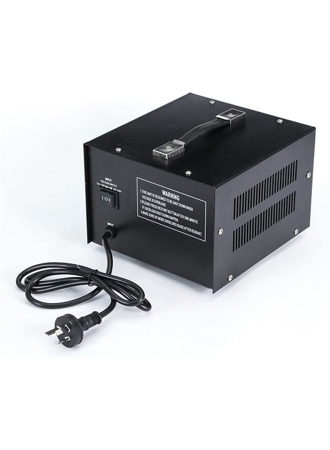 رات سو محول جهد بقدرة 2000 واط، لتحويل بين 110V/120V/220V/240V تصاعديًا وتنازليًا، مزود بمقبس عالمي للاستخدام المنزلي - Image 3