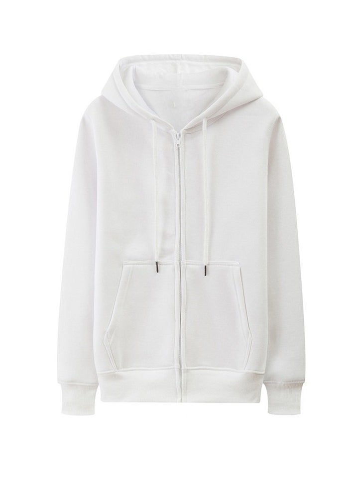KUYING Hooded Zipper Slim Fit Hoodie Sweatshirt  - Image 1