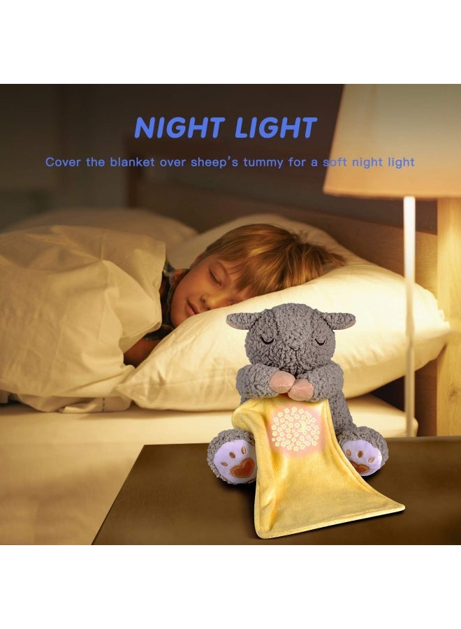 Berest Baby White Noise Machine Mom S Heartbeat Lullabies And Shusher Dreamy Sheep Sleep Soother Nursery Decor Night Light Projector Toddler Crib Sleeping Aid Baby Shower Gifts Portable Sheeptoy - Image 4