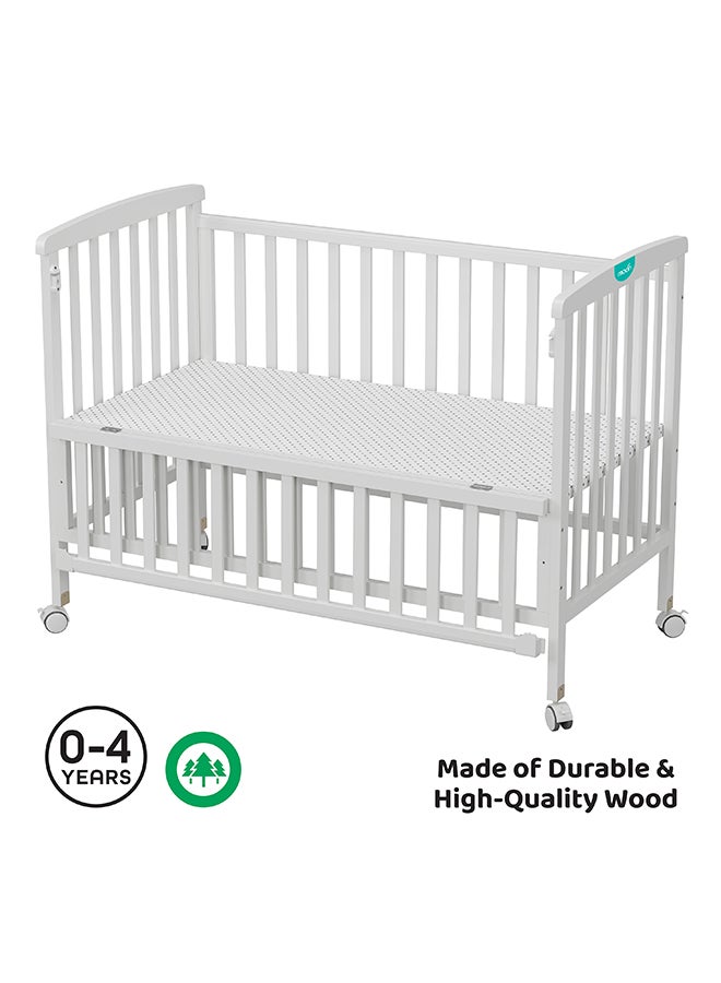 Moon Wooden Portable Crib 129x69x96 Cm 0 To 4 Years - Image 2