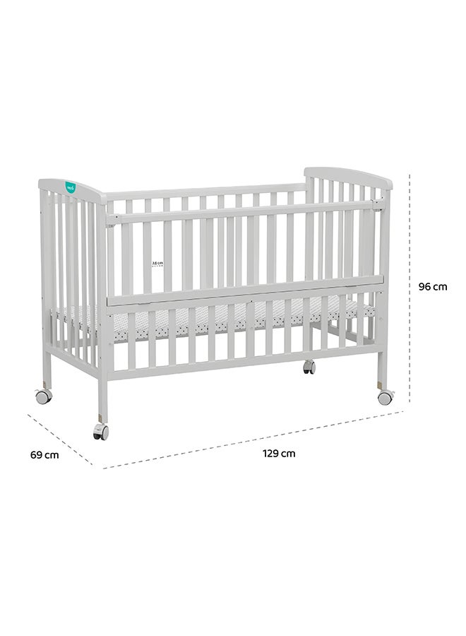 Moon Wooden Portable Crib 129x69x96 Cm 0 To 4 Years - Image 3