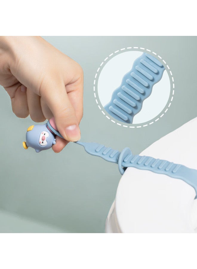 Visitor Toilet Seat Lifter, Lid Opener, Handheld Toilet Seat Cover, Silicone Handle, Anti-dirt Handle, Wawa Ya