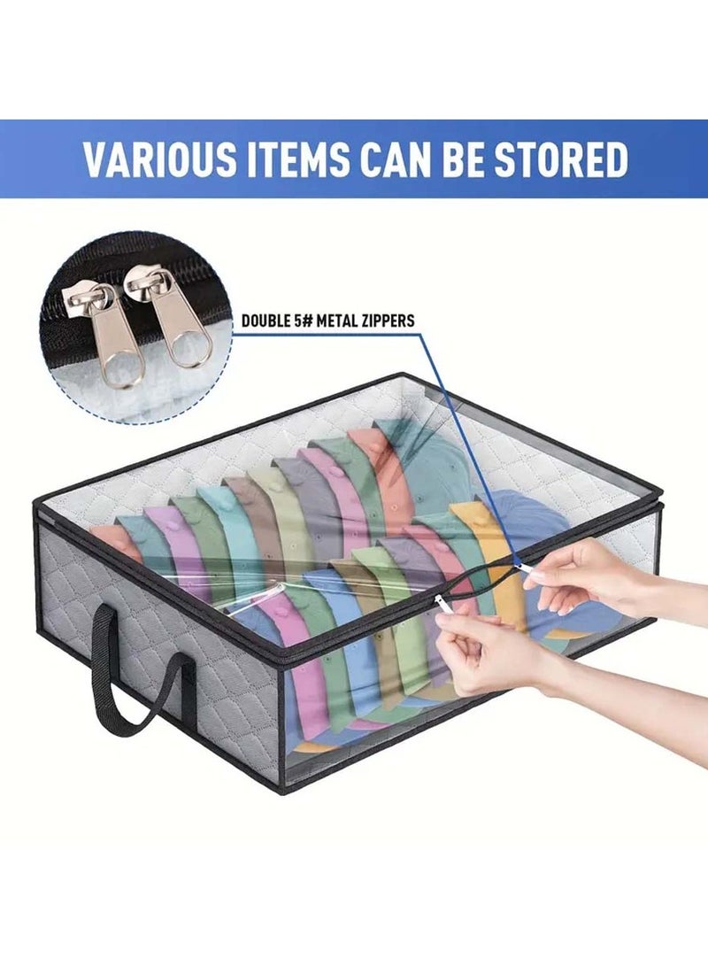 Non woven baseball cap storage bag, underwear cap foldable storage hanging bag, home dust-proof storage bag - Image 2
