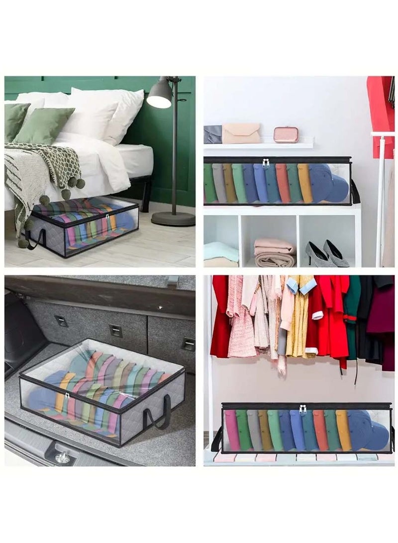 Non woven baseball cap storage bag, underwear cap foldable storage hanging bag, home dust-proof storage bag - Image 4