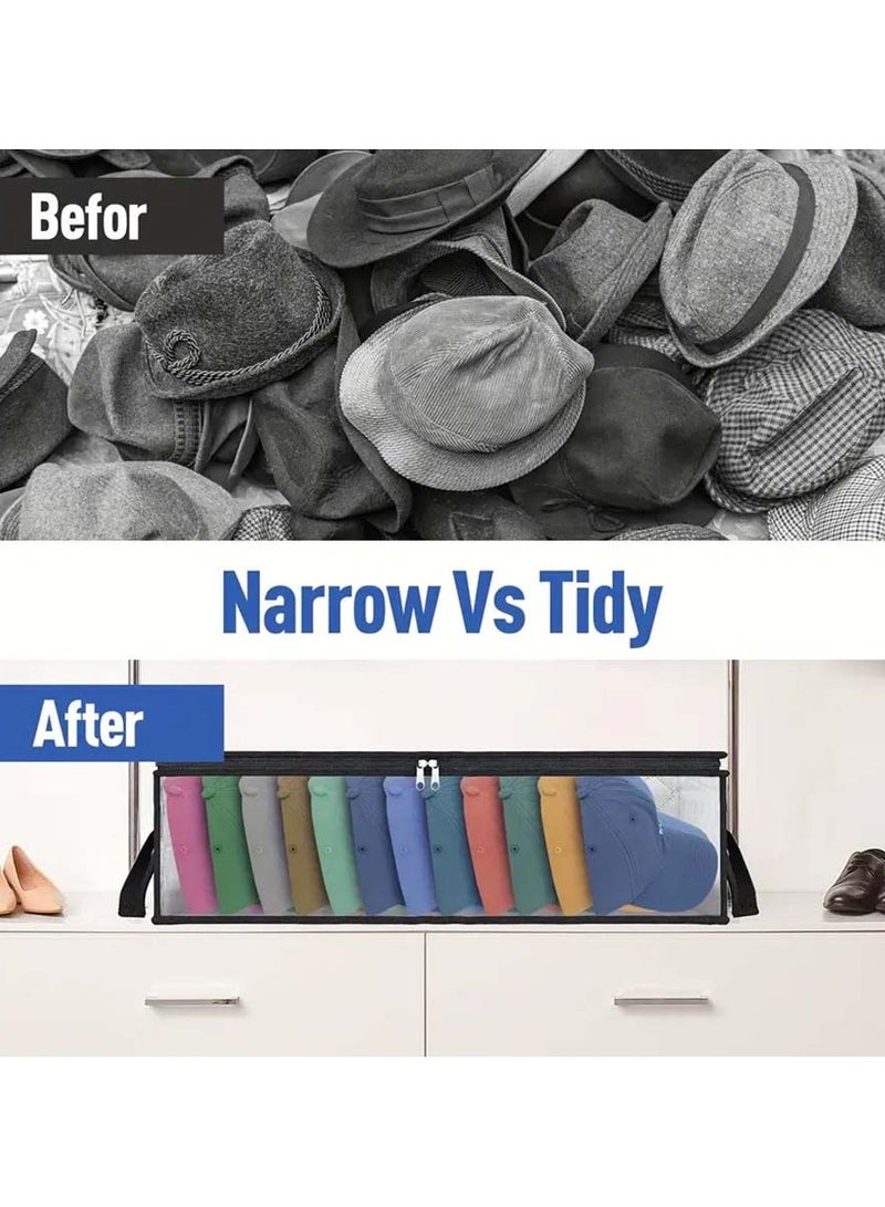 Non woven baseball cap storage bag, underwear cap foldable storage hanging bag, home dust-proof storage bag - Image 5
