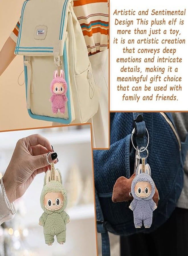 Cartoon Plush Keychain, Cute Monster Doll Pendant, Soft Plush Toy Key Ring, Stuffed Pendant Gift for Boys and Girls - Image 4