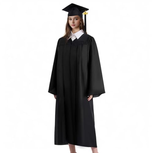 Misscom Unisex Adult Matte Graduation Gown Cap Tassel Set 2025 for High School and Bachelor - Image 2