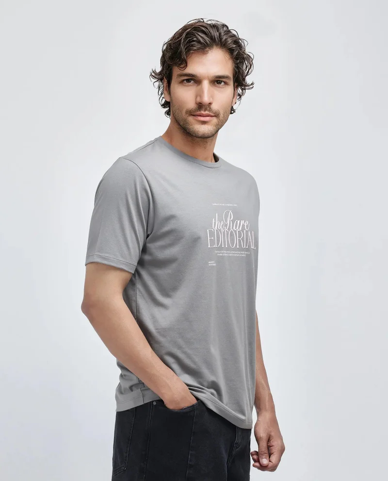 Rare Rabbit Men's Editorial Graphic T-Shirt