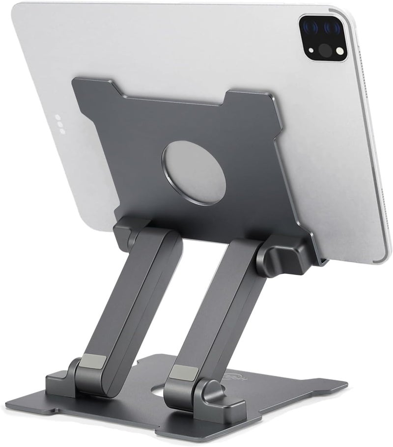 KABCON Adjustable Aluminum Tablet Stand (7-13.5 inch), Compatible with iPad, Surface Pro, FIRD HD 10, Samsung Galaxy Tab E, ASUS Transformer & Other Devices - Image 1