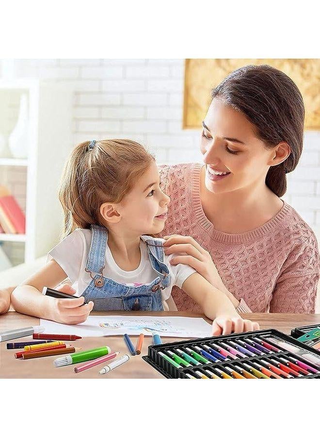 150Piece Art Set,Painting & Drawing Supplies Kit with Portable Art Box,Oil Pastels, Crayons, Colored Pencils, Markers, Watercolor Cakes Inspiration & Creativity Coloring Art Set - Image 2