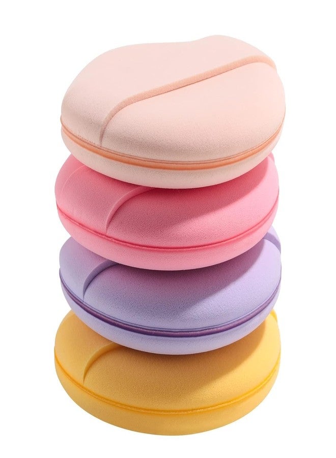 Gonegal Makeup Sponges for Foundation | Latex-Free Blending Sponge for Liquid, Cream, Foundation and Powder | Round Powder Puff (4Pcs) - Image 1