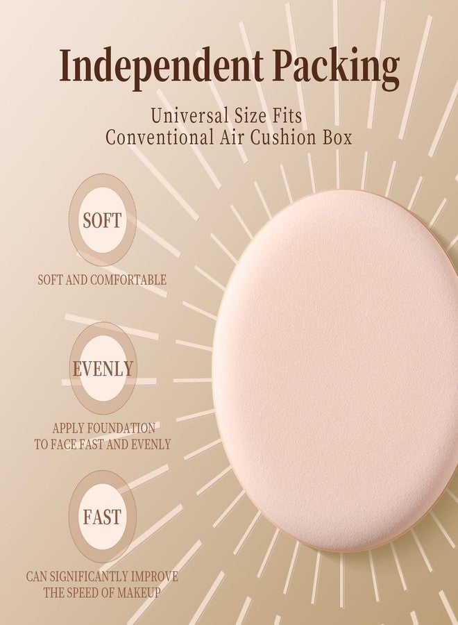 Gonegal Makeup Sponges for Foundation | Latex-Free Blending Sponge for Liquid, Cream, Foundation and Powder | Round Powder Puff (4Pcs) - Image 2