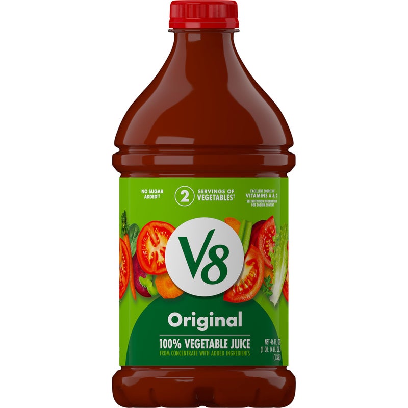 V8 Original 100% Vegetable Juice, 46 fl oz Bottle - Image 1