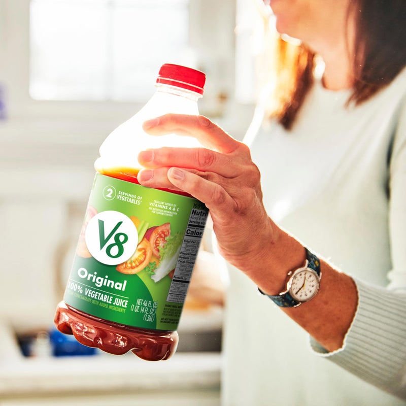 V8 Original 100% Vegetable Juice, 46 fl oz Bottle - Image 5