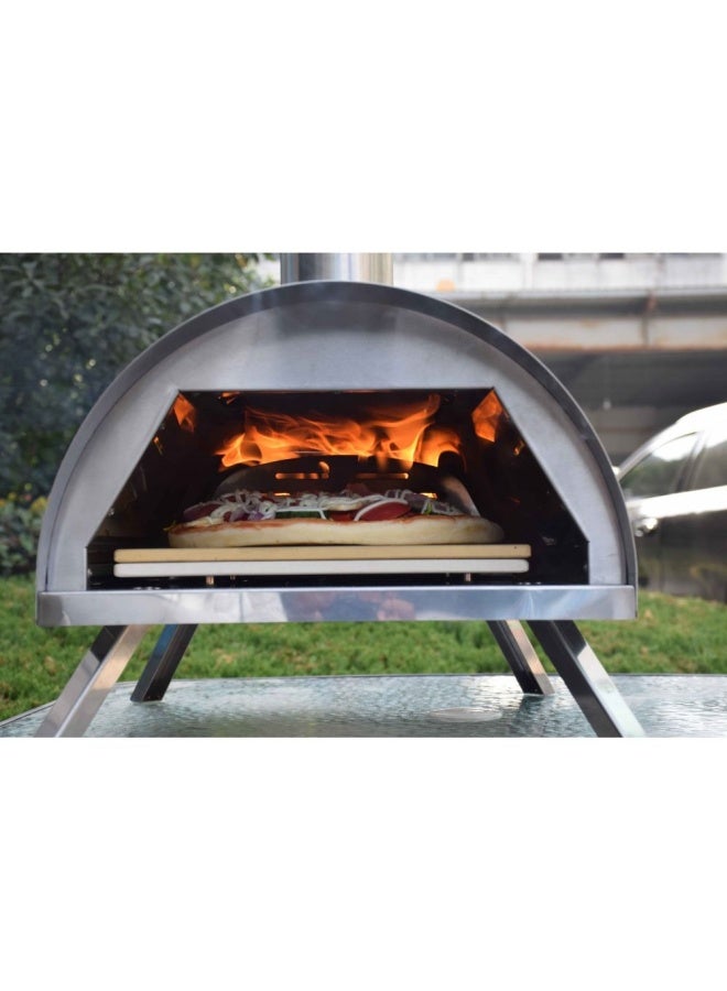 DANUBE HOME Bad Axe Portable Firewood Outdoor Pizza Oven - Image 3