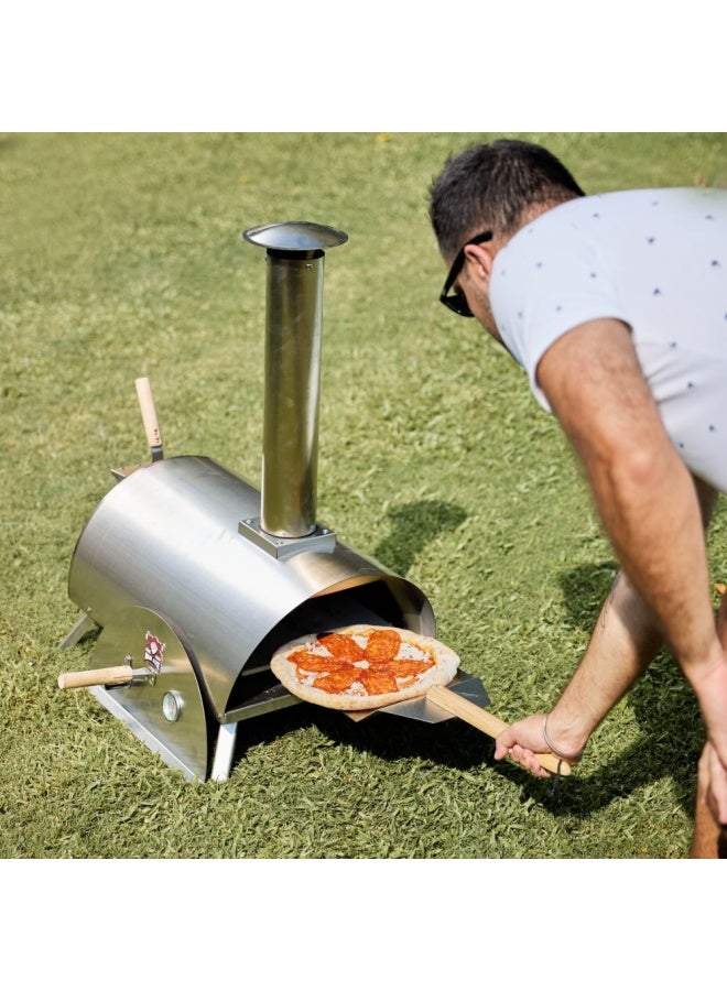 DANUBE HOME Bad Axe Portable Firewood Outdoor Pizza Oven - Image 2
