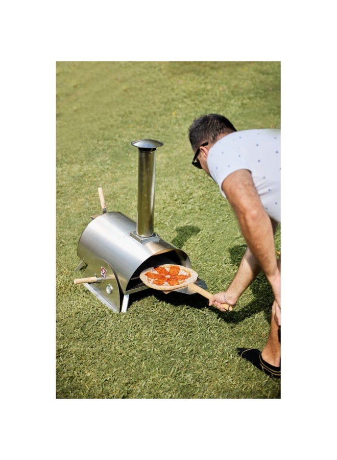 DANUBE HOME Bad Axe Portable Firewood Outdoor Pizza Oven - Image 4