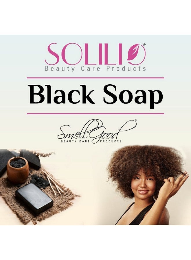 smellgood Raw African Black Soap From Ghana 10Lb Brick - Image 4