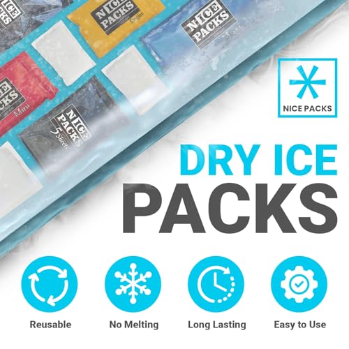 LIVE 2DAY Nice Packs Reusable Dry Ice Packs for Shipping Frozen Food, Coolers, Lunch Boxes - Flexible and Long Lasting (25 Large Sheets) - Image 2