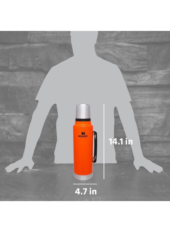 Stanley Stanley Classic Legendary Vacuum Bottle 1.5 qt | Wide Mouth with Leakproof Cup Lid | Keep Drinks Hot or Cold | Packable for Travel | Insulated Stainless Steel Thermos | BPA-Free | Blaze Orange  - Image 5