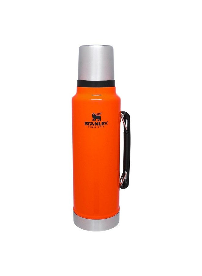 Stanley Stanley Classic Legendary Vacuum Bottle 1.5 qt | Wide Mouth with Leakproof Cup Lid | Keep Drinks Hot or Cold | Packable for Travel | Insulated Stainless Steel Thermos | BPA-Free | Blaze Orange  - Image 2