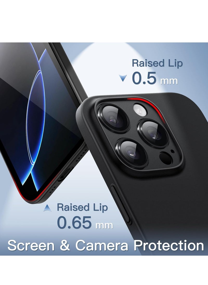 ELTRAZONE - Ultra-Slim 0.35mm Case for iPhone 16 Pro Max (6.9 Inch) – Lightweight Matte Finish, Full Camera Lens Protection, Minimalist Hard Cover (Black) - Image 1