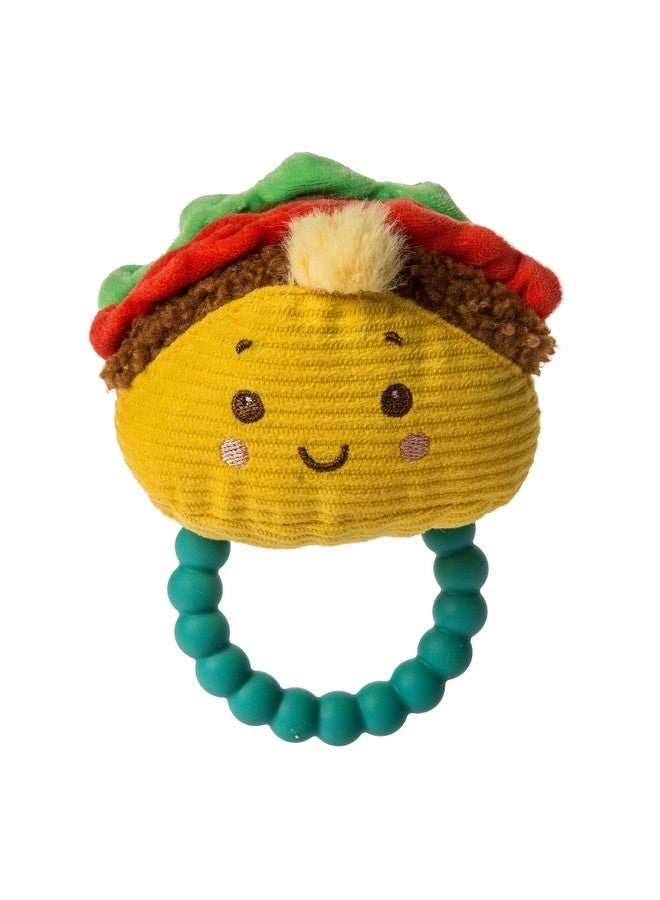 Mary Meyer Sweet Soothie Soft Baby Rattle With Teether Ring Taco - Image 2