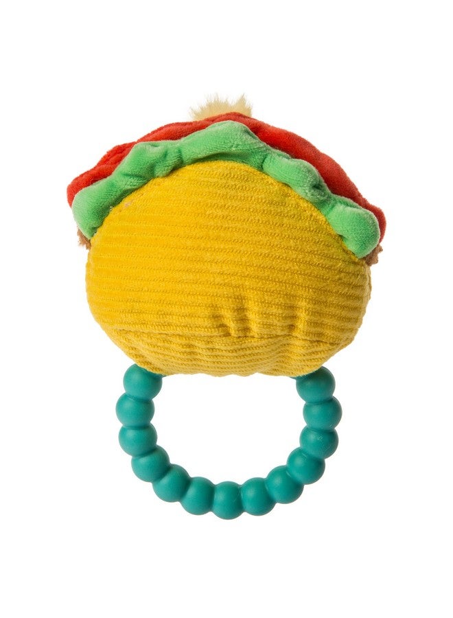 Mary Meyer Sweet Soothie Soft Baby Rattle With Teether Ring Taco - Image 3