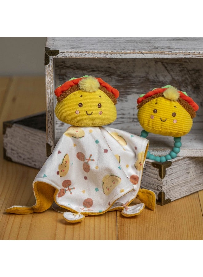 Mary Meyer Sweet Soothie Soft Baby Rattle With Teether Ring Taco - Image 4