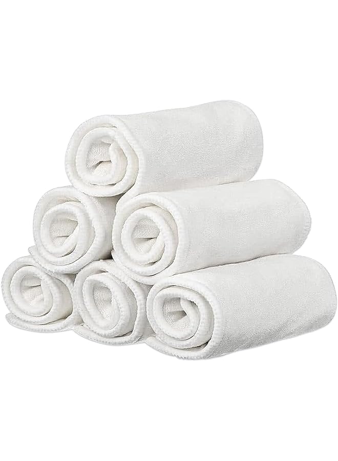 X spring Baby Washcloths 6Pack Reusable Face Towels Super Soft Bamboo Fiber Face Towel Multi Function Baby Bath Towels Newborns Wash Cloth Body Absorbent Face Cloths For Infants And Toddlers - Image 1