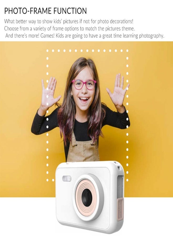 SJCAM FunCam 1080P High Resolution Kids Digital Camera Portable Mini Video Camera with 12 Mega Pixels 2.0 Inch LCD Display Screen 32GB TF Card Storage for Boys Girls - Image 5