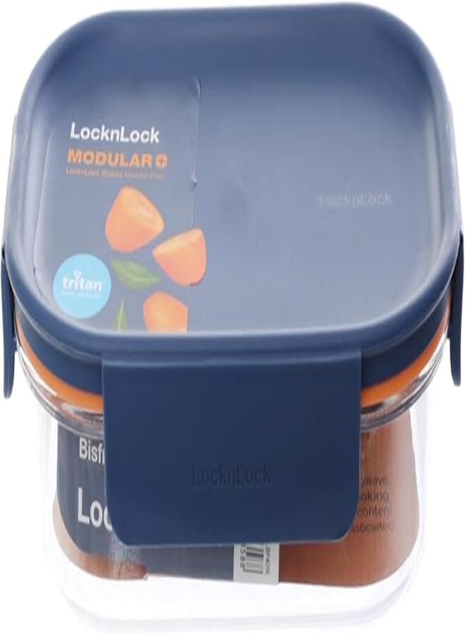 Locknlock Bisfree Modular Plus Rectangular Container 260 ml Navy