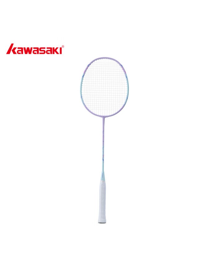 Kawasaki Badminton Racket With X1 Carbon Fiber Blade, Slim Medium-shaft, Ultra-light And Durable, Suitable For Children And Adults
