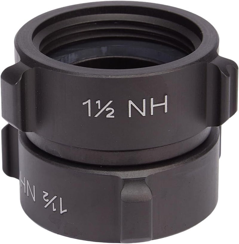 FireHoseDirect Aluminum 1 1/2 inch NH to 1 1/2 inch NH Double Female Fire Hose Adapter - Image 3