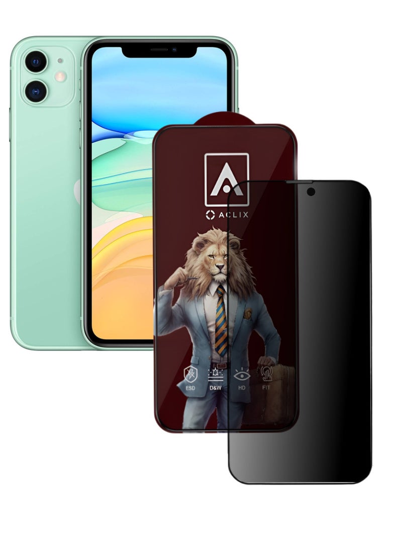 ACLIX Antistatic ESD Dustproof Premium Quality High Definition Tempered Glass Screen Protector Designed For  iPhone 11 - Image 1