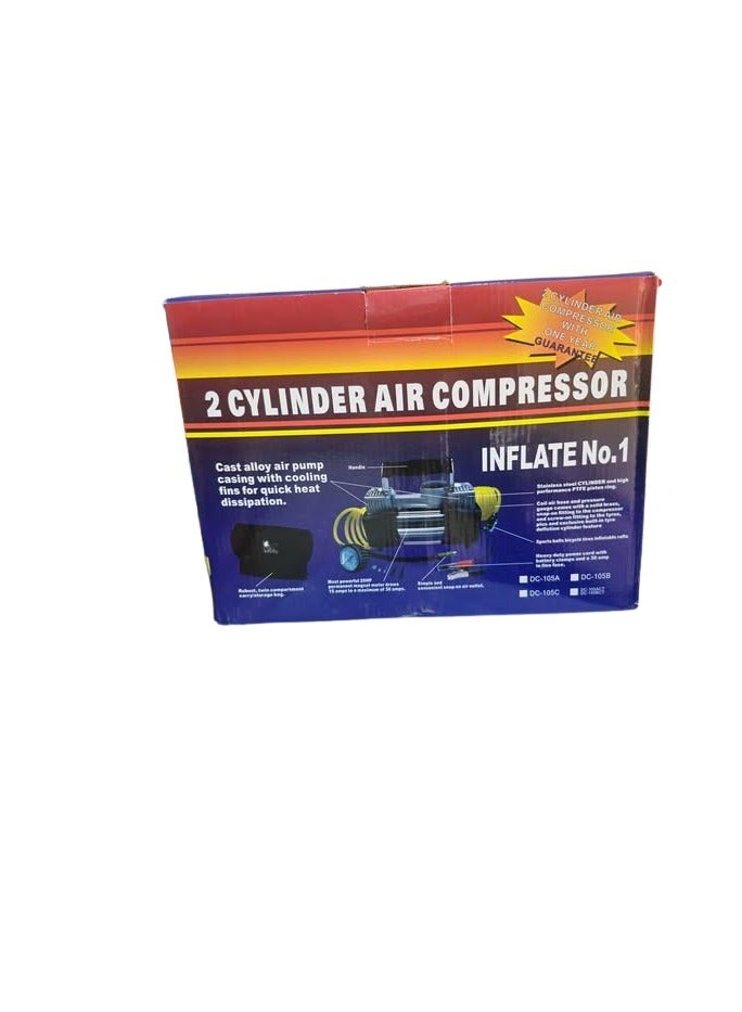 ضاغط هواء مزدوج الأسطوانة بقوة 12 فولت وقطر 30 مم - Image 1