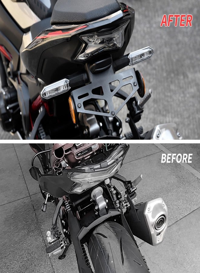 VEISUTOR License Plate Bracket for Kawasaki Z900 2017-2024, Fender Eliminator Kits License Plate Holder for Kawasaki Z900 ABS SE ABS 2017-2024 Accessories - Image 2