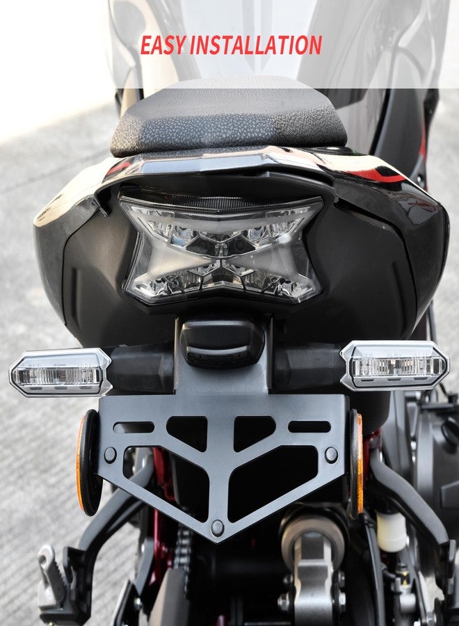 VEISUTOR License Plate Bracket for Kawasaki Z900 2017-2024, Fender Eliminator Kits License Plate Holder for Kawasaki Z900 ABS SE ABS 2017-2024 Accessories - Image 5