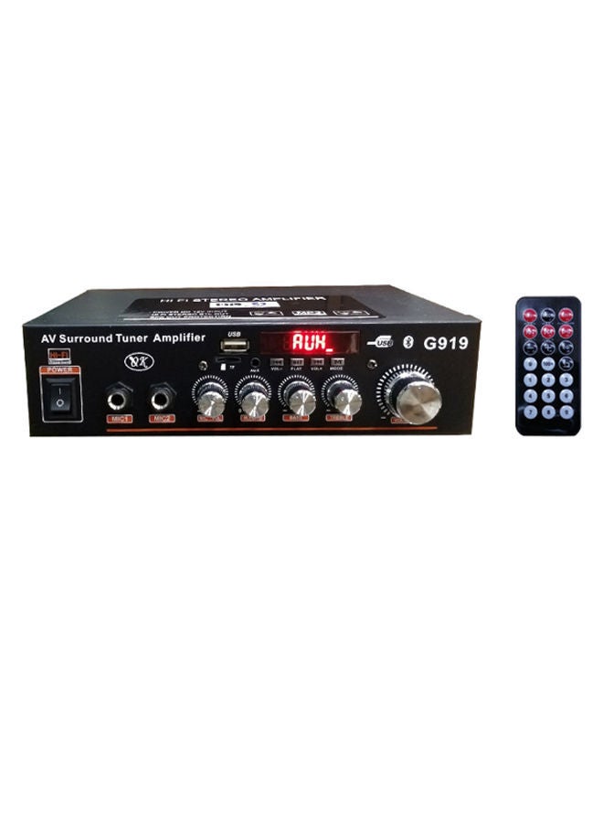 NIBEMINENT Mini Bluetooth Stereo Amplificador With Remote Control V59 Black  - Image 1