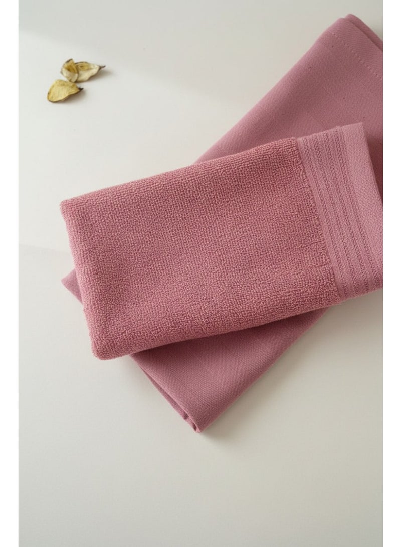 توالا مجموعه فوط توالا سفره 65*65+ فوطه حمام 50*50 و مناسبه للتقديم , امتصاص عالي , سهل التنضيف - Image 4